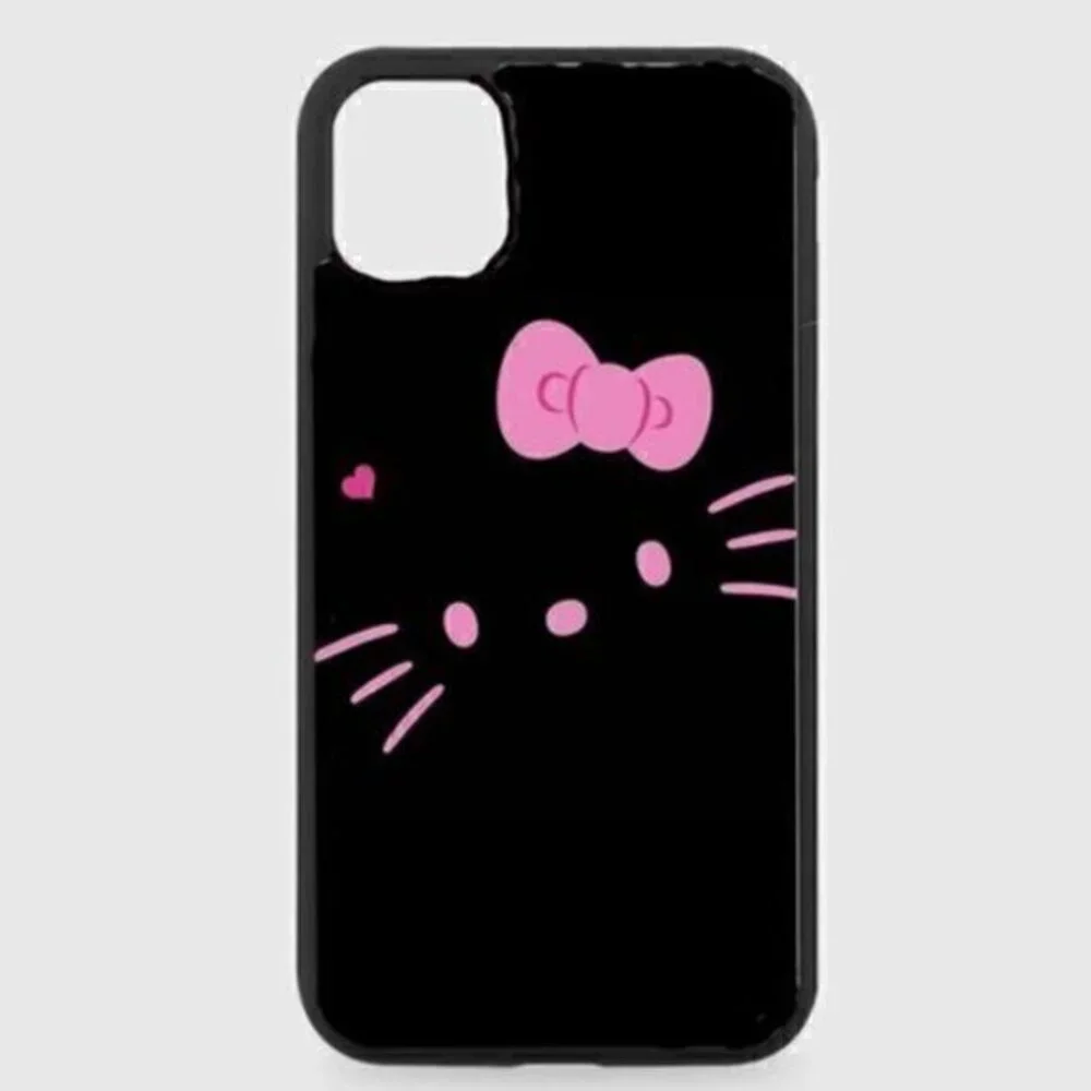 Black hello kitty phone case